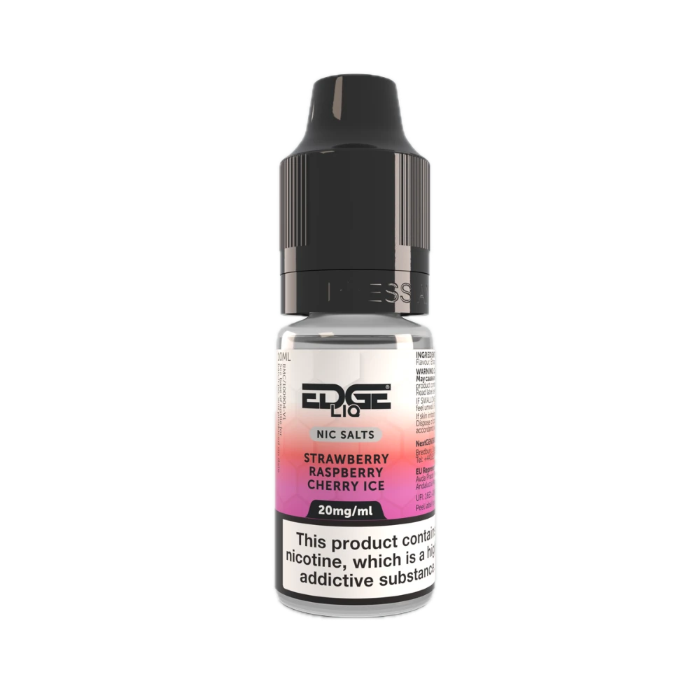 EDGE LIQ Strawberry Raspberry & Cherry Nic Salts 10ml